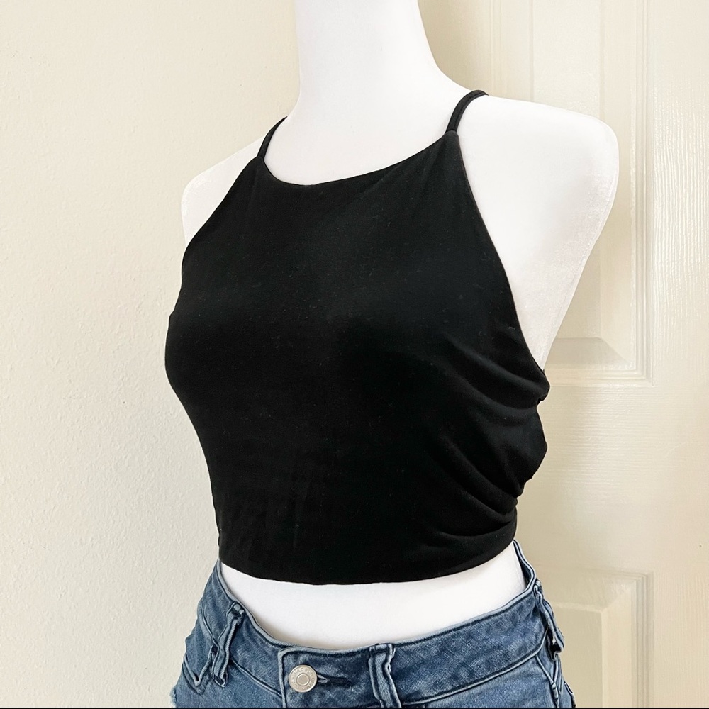 Crisscross Backless Tie Cami Top